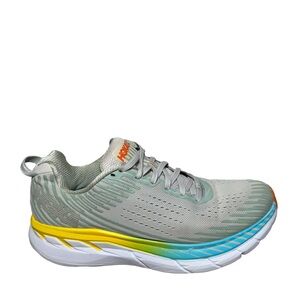 Hoka women’s Clifton 5 One One Black White Shoe Size 10